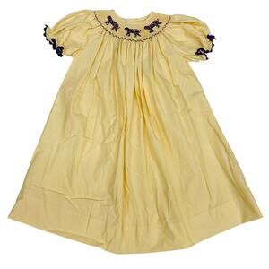 NWT Ruth & Ralph Size 5 LSU Smocked Dress